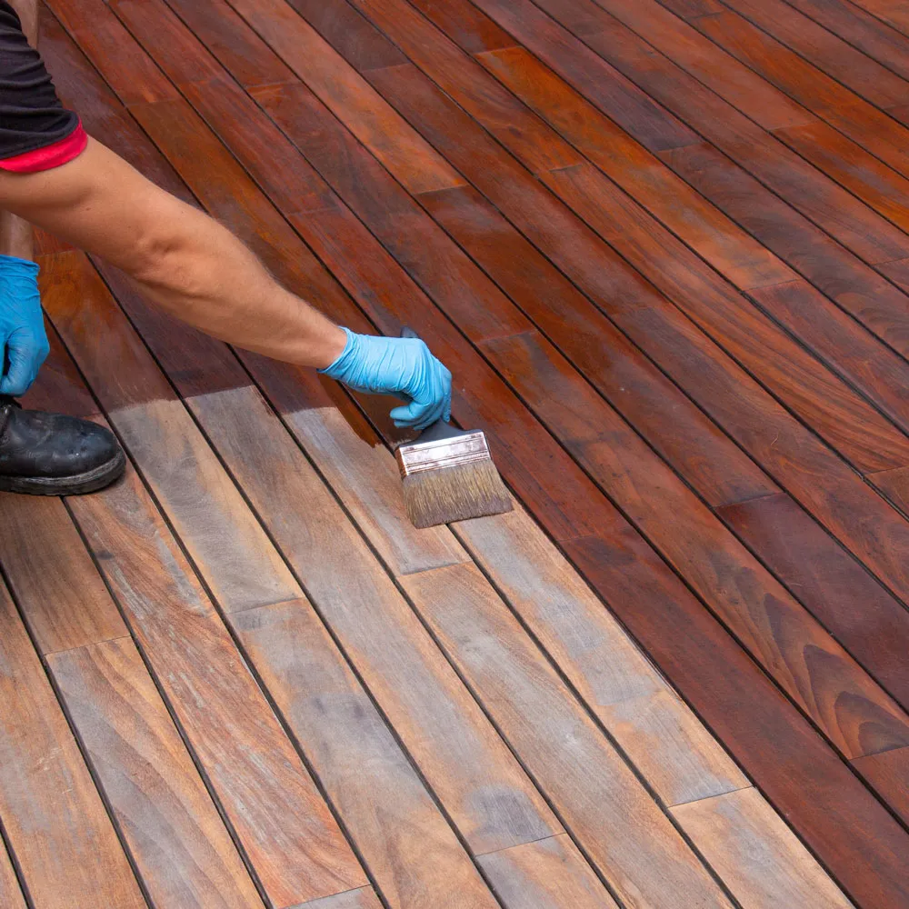 A clean-painted deck.